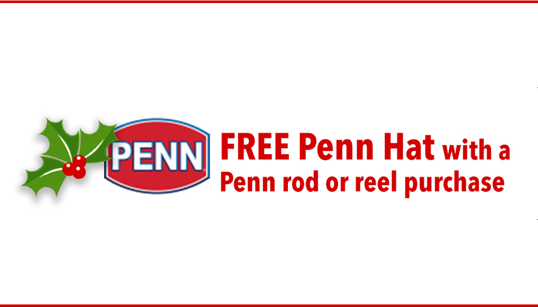 Christmas Specials : FREE PENN Hart with PENN rod or reel purchase