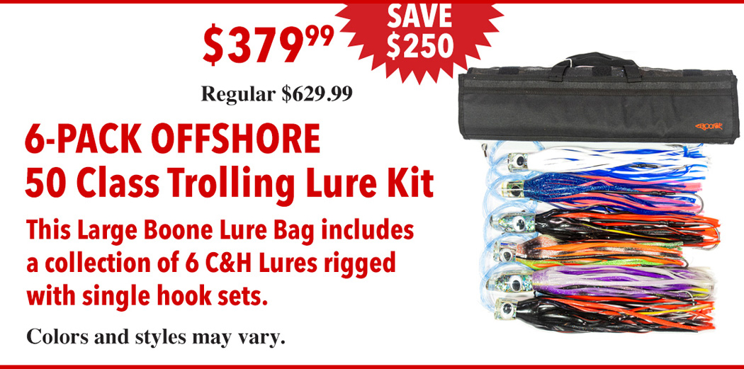 Christmas Specials : 6-Pack Offshore 50 Class Trolling Lure Kit