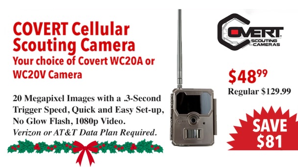 Covert Cellular Scouting Camera (WC20A or WC20V) $48.99