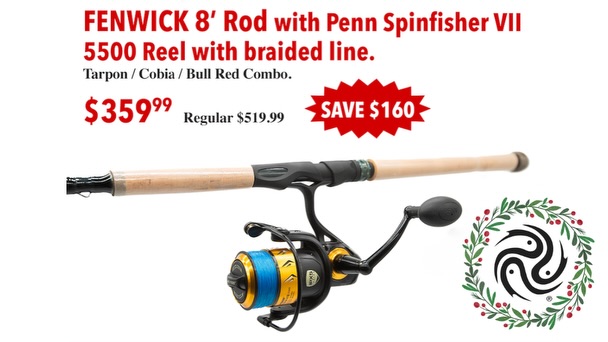 FEnwick 8' Rod with Spinfisher VII - $359.99