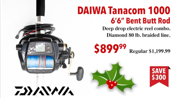 DAIWA Tanacom 1000 6'6" Bent butt Rod - $899.99