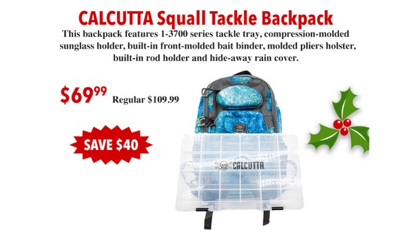 Calcutta Squall Tackle Backpack $69.99