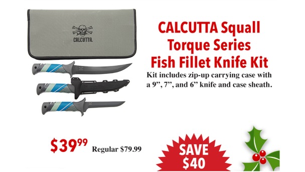 Calcutta Squall Torque Fish Fillet Knife $39.99